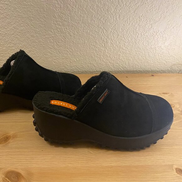 Rocket Dog Women Platform Comfort Shearling Clog Mule wedge slide - Picture 1 of 11